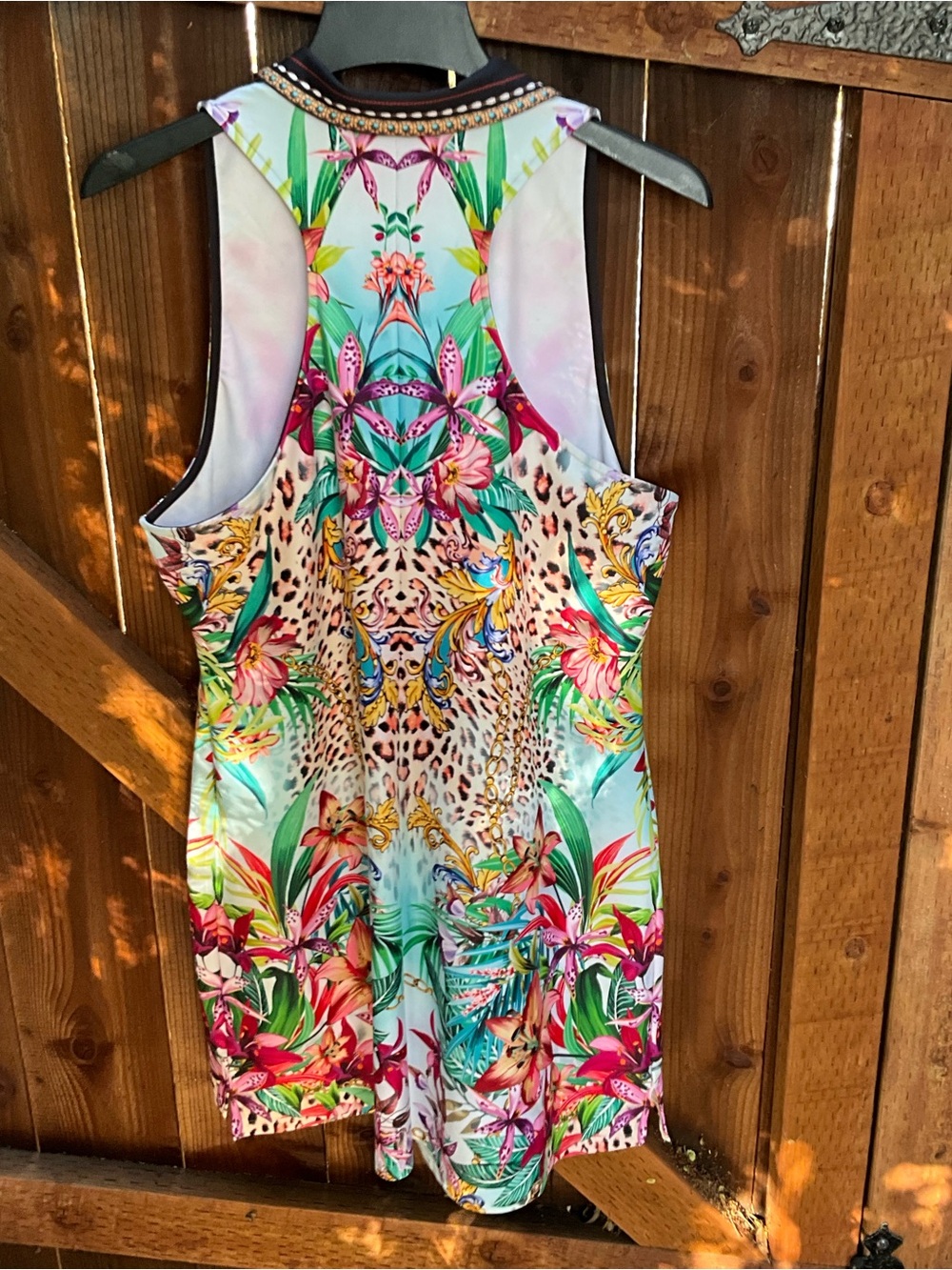 NWOT Johnny Was racer back floral jungle print dress XL - Picture 12 of 13